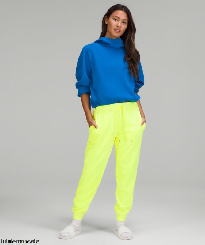 Lululemon Damen DELULU241 | Lululemon Deutschland – Hoch Sitzende Neonfarbene Jogginghose Aus French Terry
